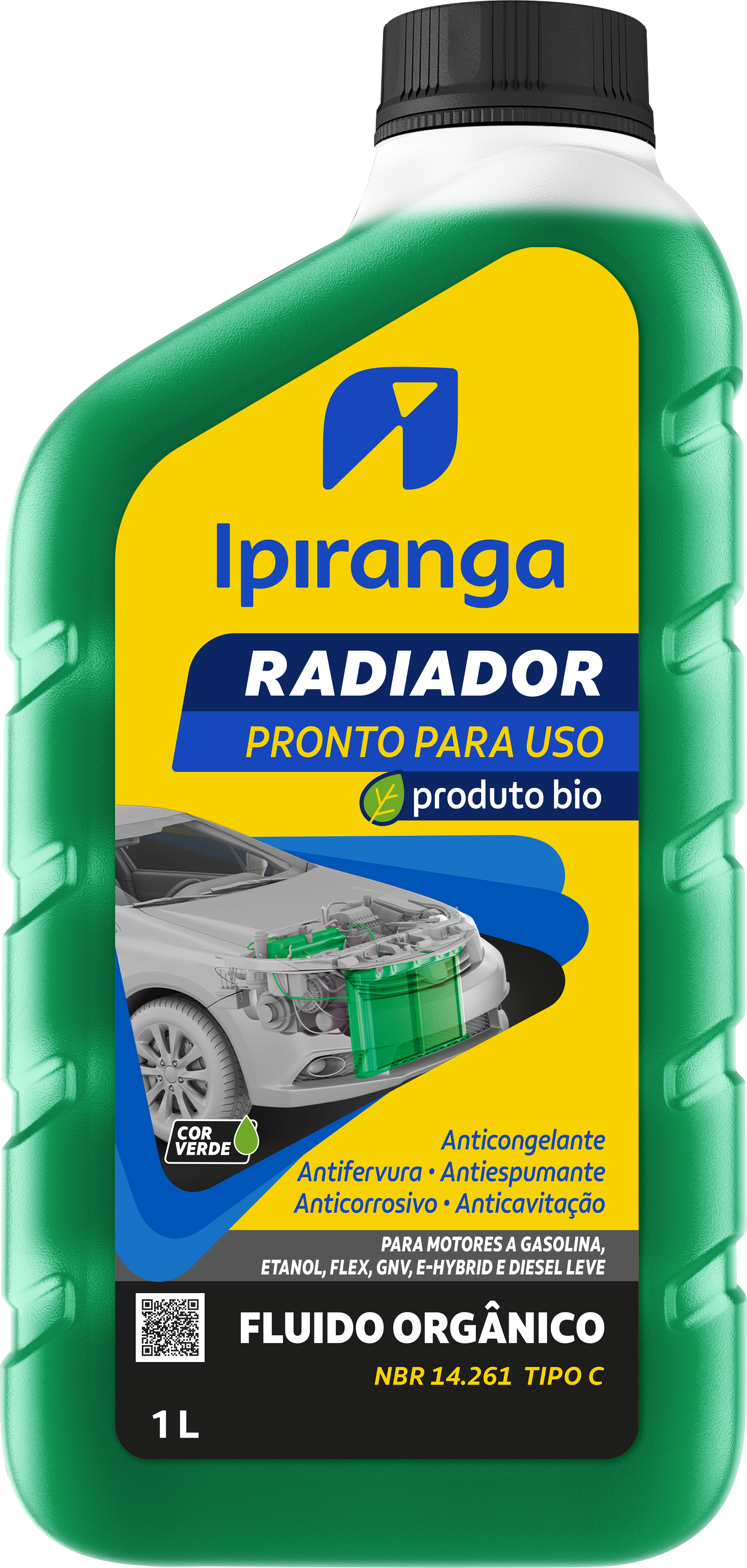 Ipiranga Radiador Carro Pronto Uso Verde